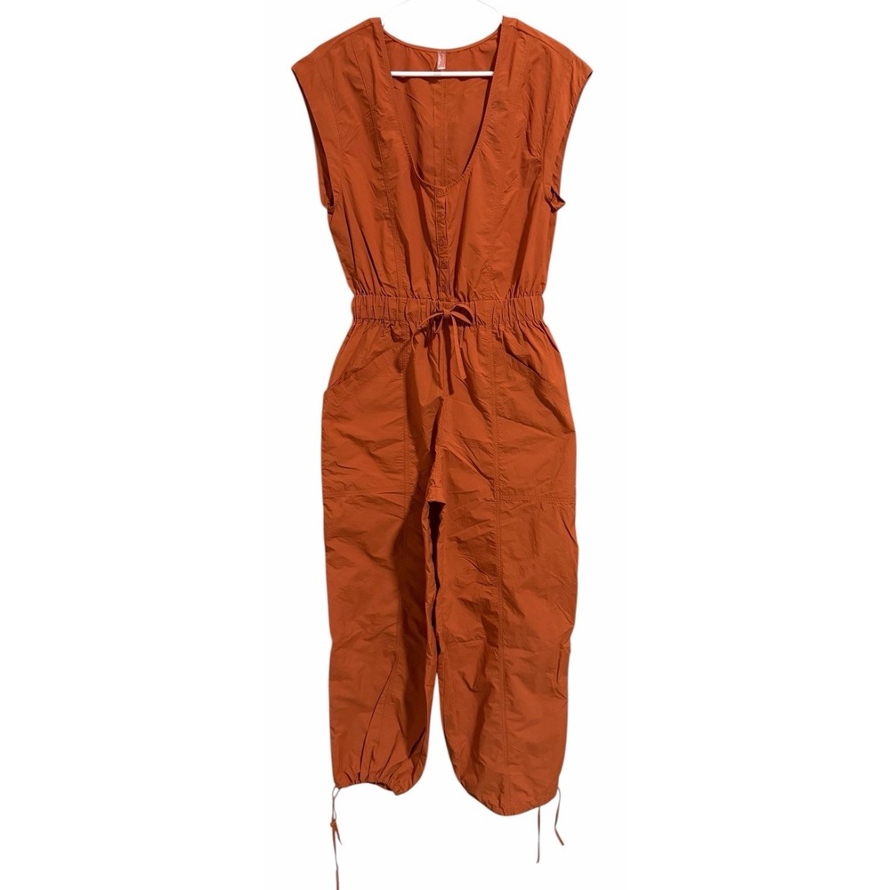 Free People Movement Fly by Night Jumpsuit Red Earth Women's Size‎ XS